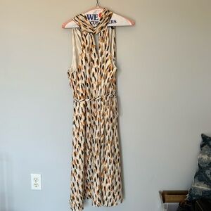 Banana Republic high neck patterned dress petite M